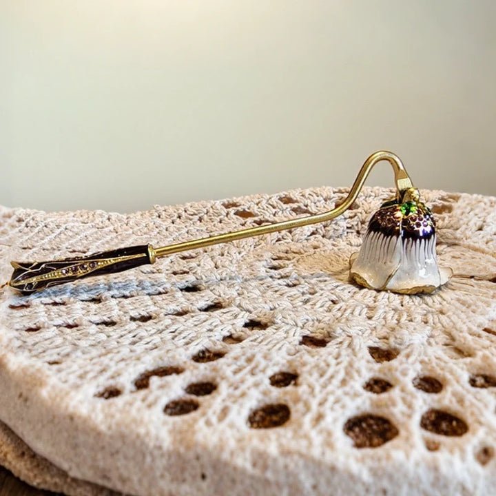 Candle Snuffer | Vintage Floral Design, Smoke-Free Snuffing