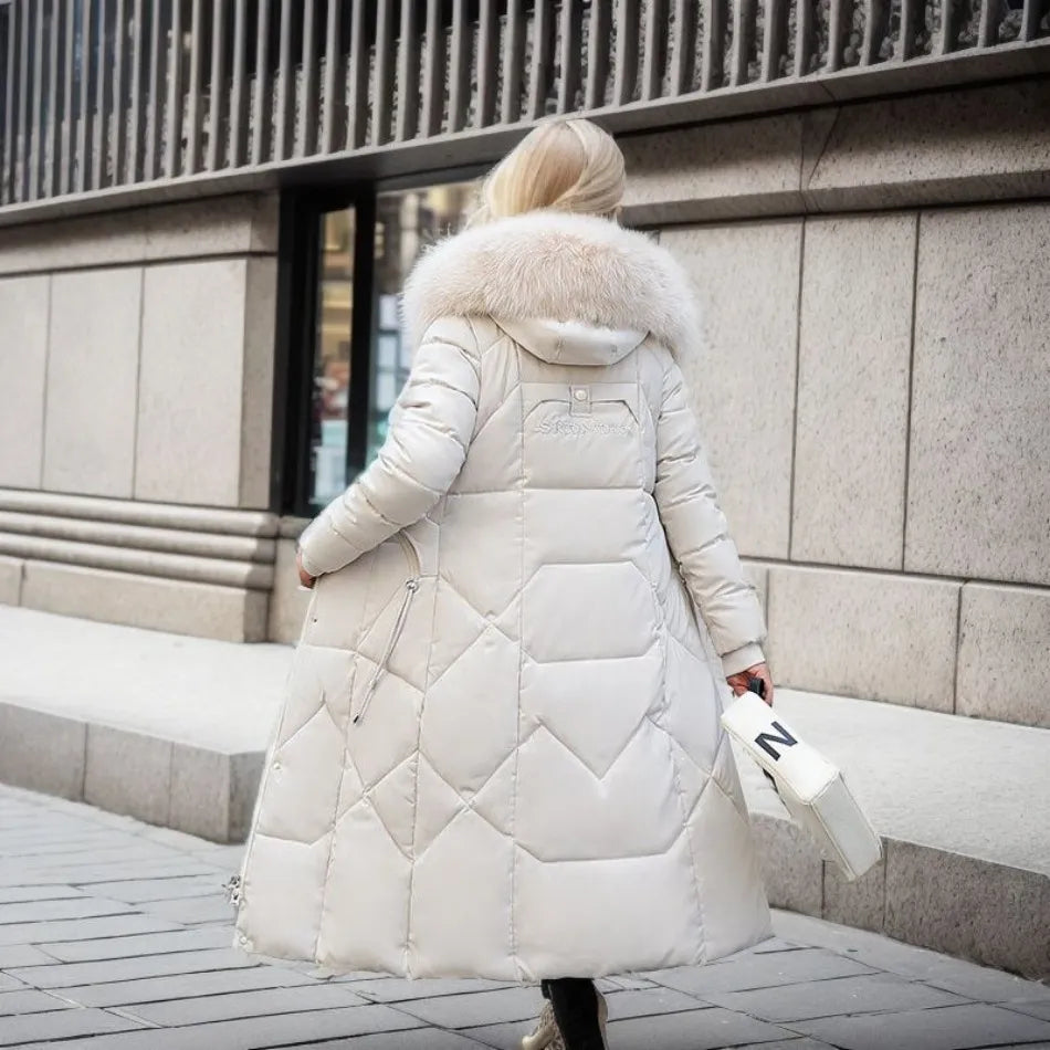 Women's Hooded Quilted Winter Coat