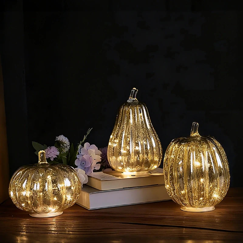 Hand-Blown Glass Lamp | Unique Hand-Blown Glass, Timer Function