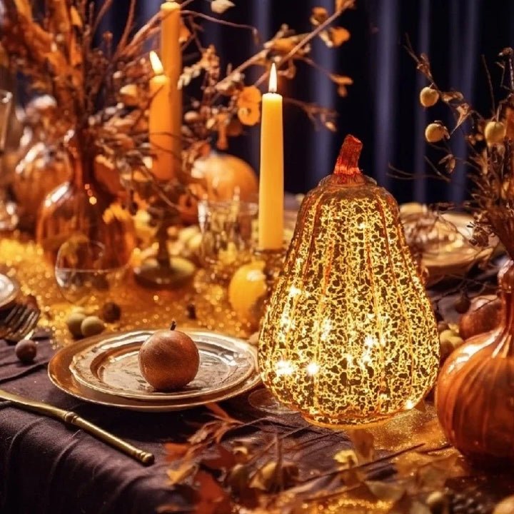 Hand-Blown Glass Lamp | Unique Hand-Blown Glass, Timer Function