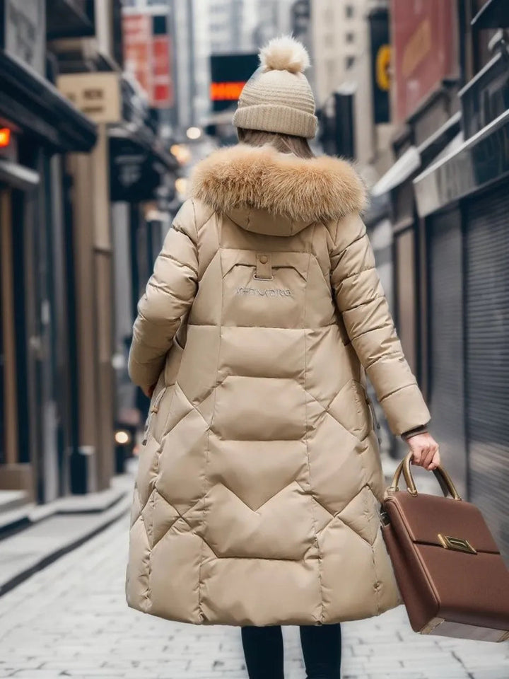 Women's Hooded Quilted Winter Coat