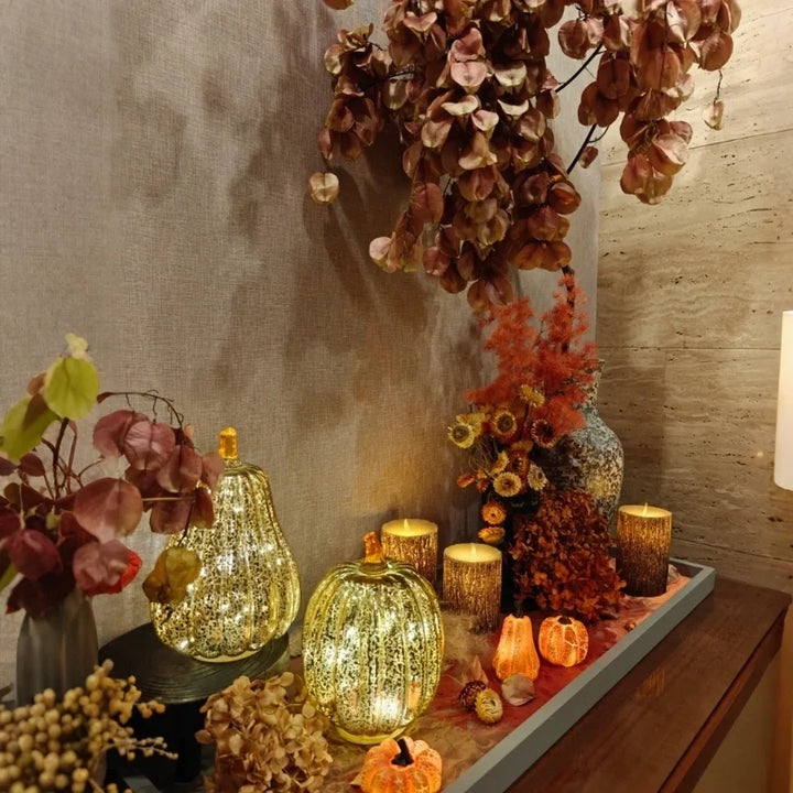 Hand-Blown Glass Lamp | Unique Hand-Blown Glass, Timer Function