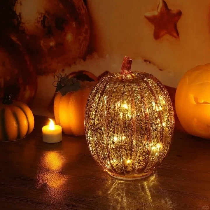 Hand-Blown Glass Lamp | Unique Hand-Blown Glass, Timer Function