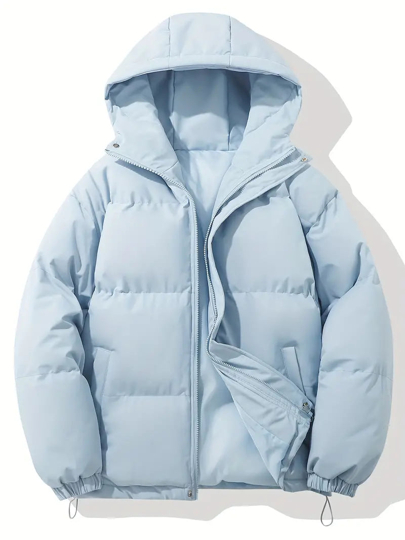 Hooded Quilted Puffer Jacket for Women with Drawstring Hem (5)