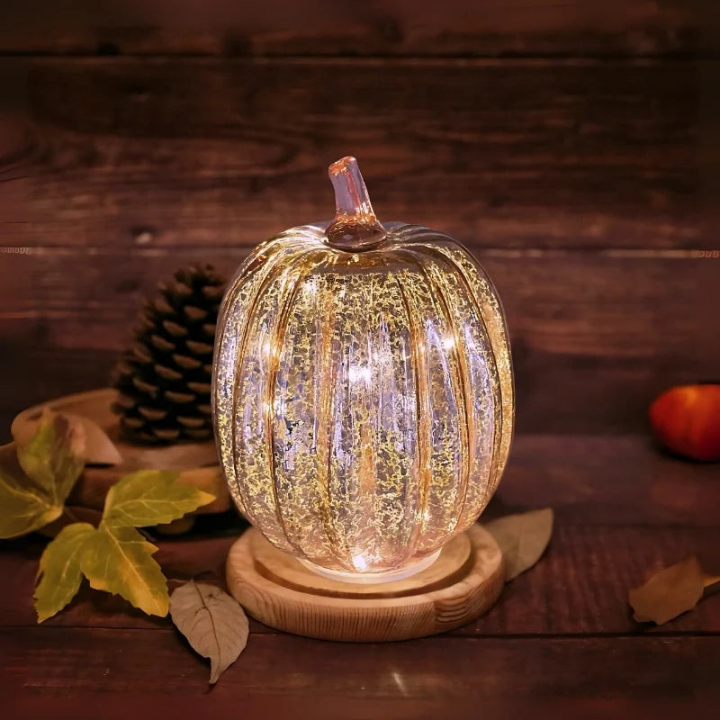 Hand-Blown Glass Lamp | Unique Hand-Blown Glass, Timer Function