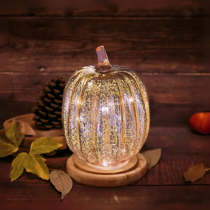 Hand-Blown Glass Lamp | Unique Hand-Blown Glass, Timer Function