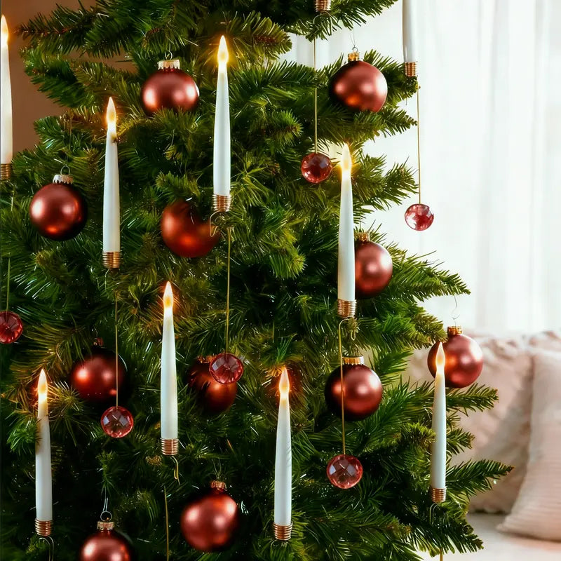 Christmas Tree Candles | Realistic Flickering Flame