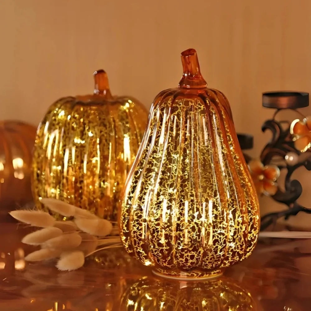 Hand-Blown Glass Lamp | Unique Hand-Blown Glass, Timer Function