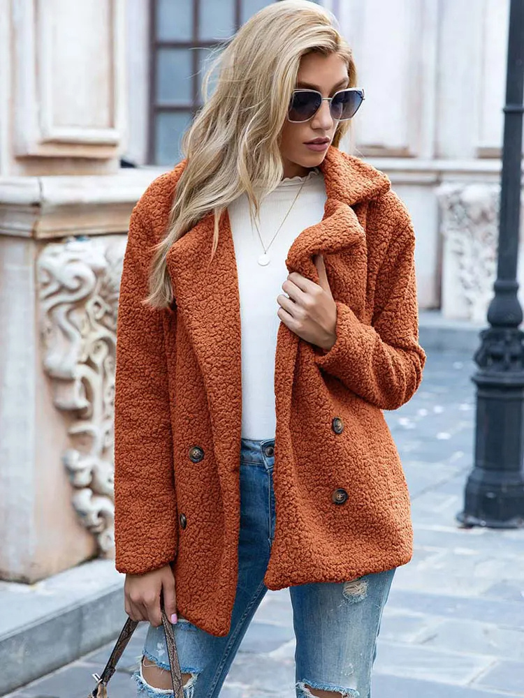 Women's Cosy Button-Front Coat