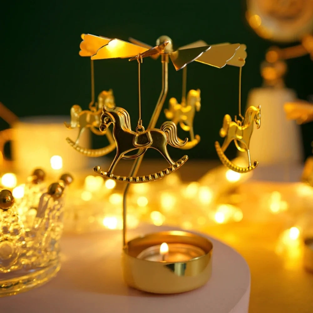 Candle Carousel | Whispers in Motion, Decorative & Versatile