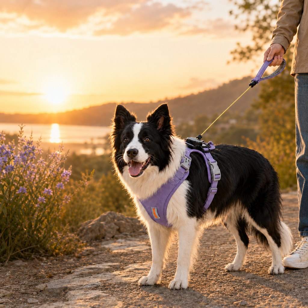 2-in-1 No Pull Dog Harness with Built-in Retractable Leash