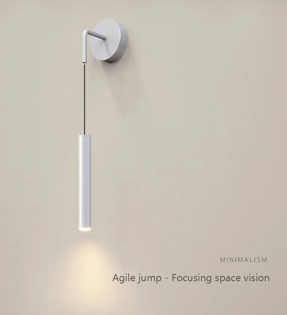 Modern Aluminium LED Wall Light – Minimalist Bedside Reading Sconce |