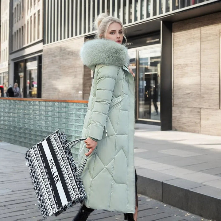 Women's Hooded Quilted Winter Coat