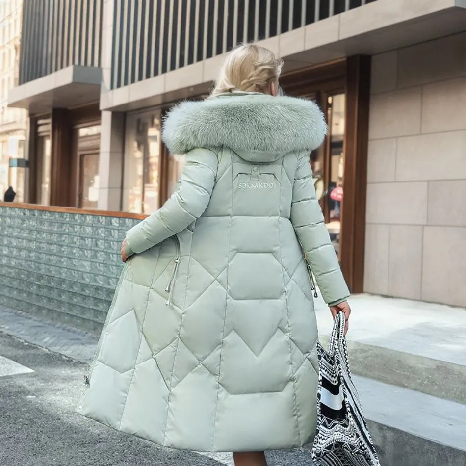 Women's Hooded Quilted Winter Coat