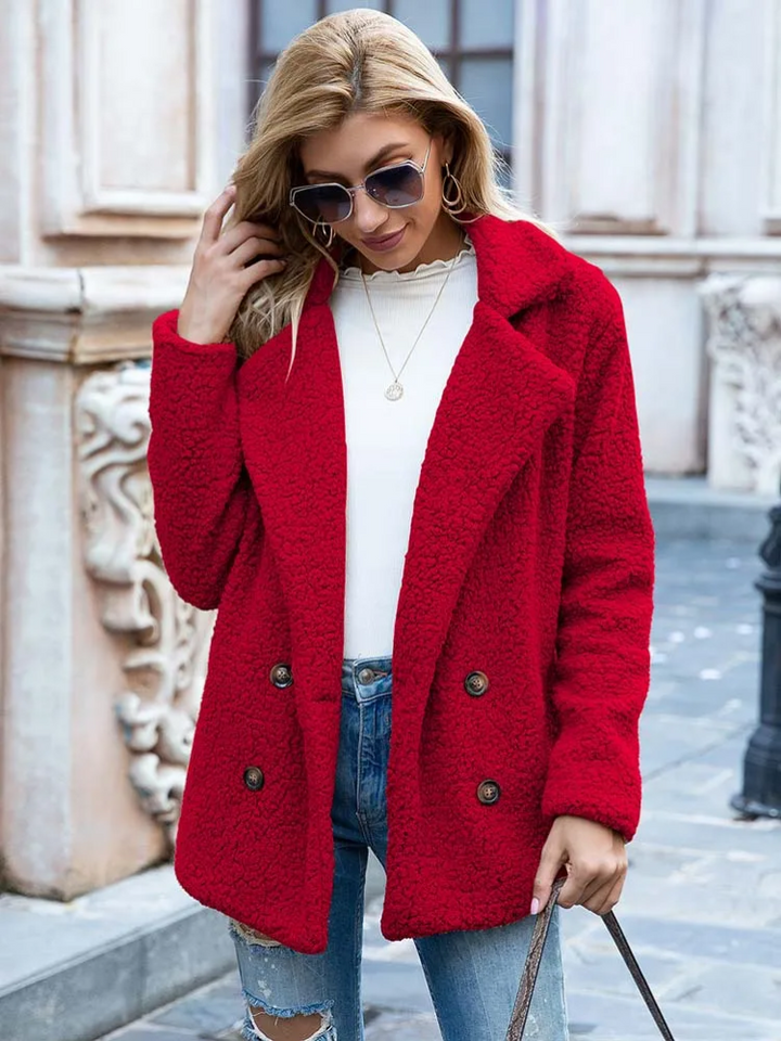 Women's Cosy Button-Front Coat
