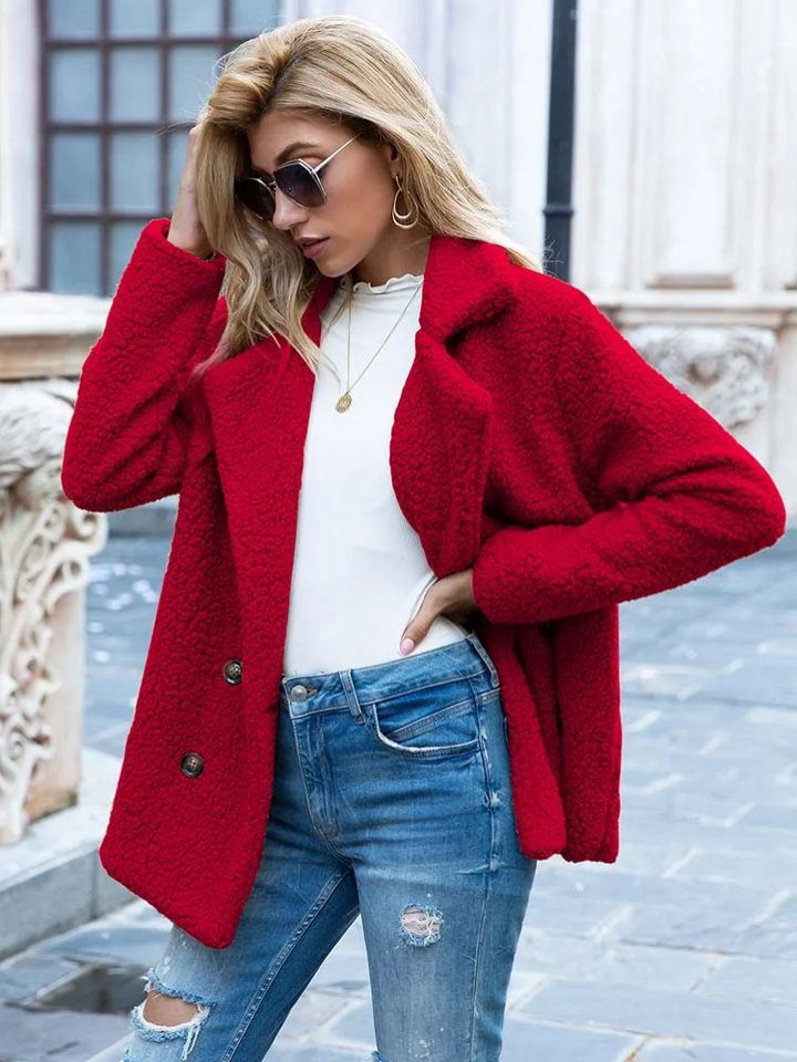 Women's Cosy Button-Front Coat
