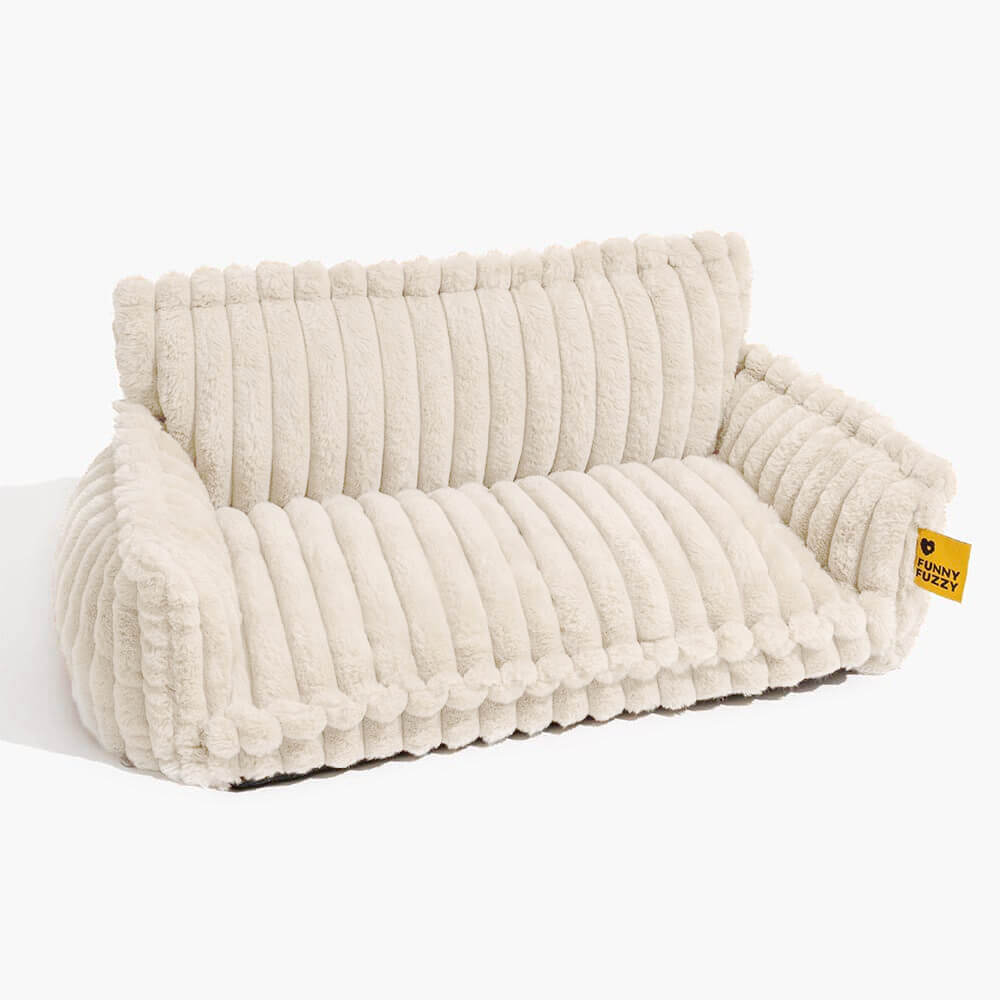 Orthopedic Dog Sofa Bed with Egg Crate Foam and Washable Plush Cover