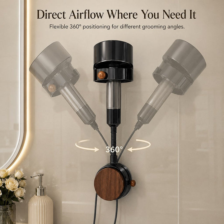 Hands-Free Pet Grooming Hair Dryer Holder for At-Home Bath Time