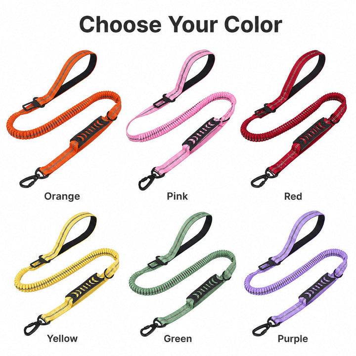 Reflective Dog Car Seat Belt Leash for Backseat Travel & Daily Walks