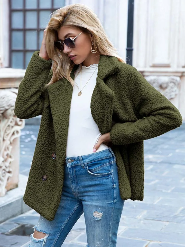 Women's Cosy Button-Front Coat