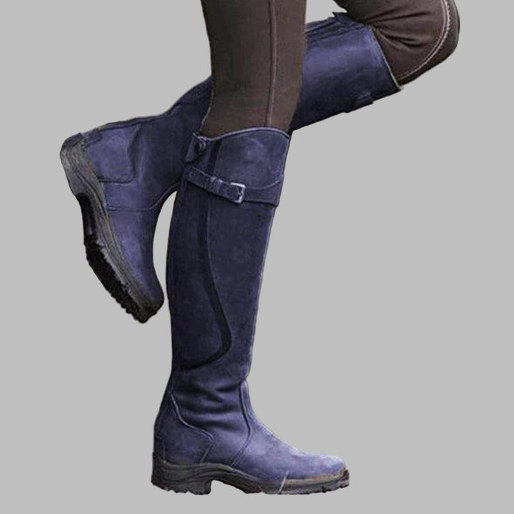 Women's Leather-Look Tall Winter Riding Boots