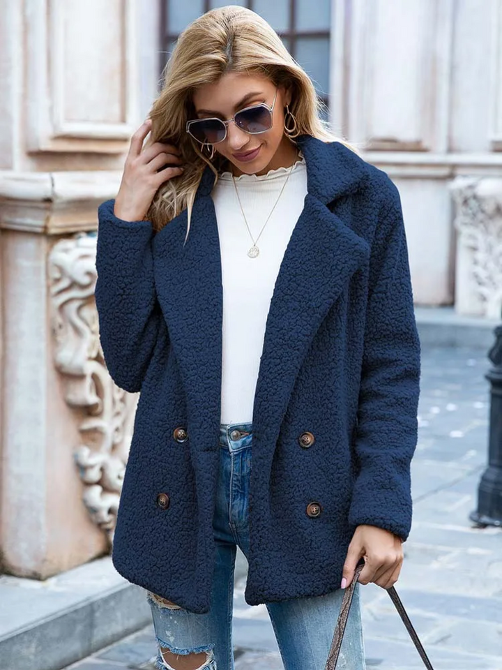 Women's Cosy Button-Front Coat