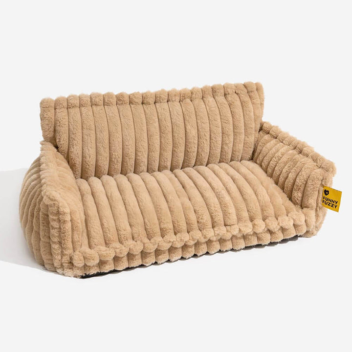 Orthopedic Dog Sofa Bed with Egg Crate Foam and Washable Plush Cover