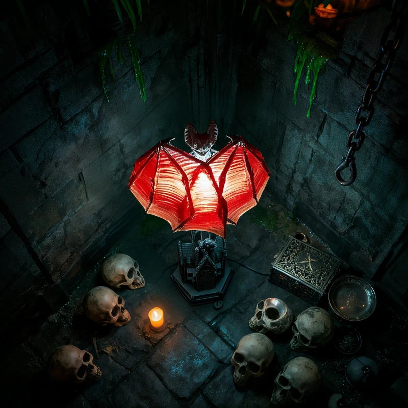 Bat Lamp | Gothic Craftsmanship, Versatile Statement Piece