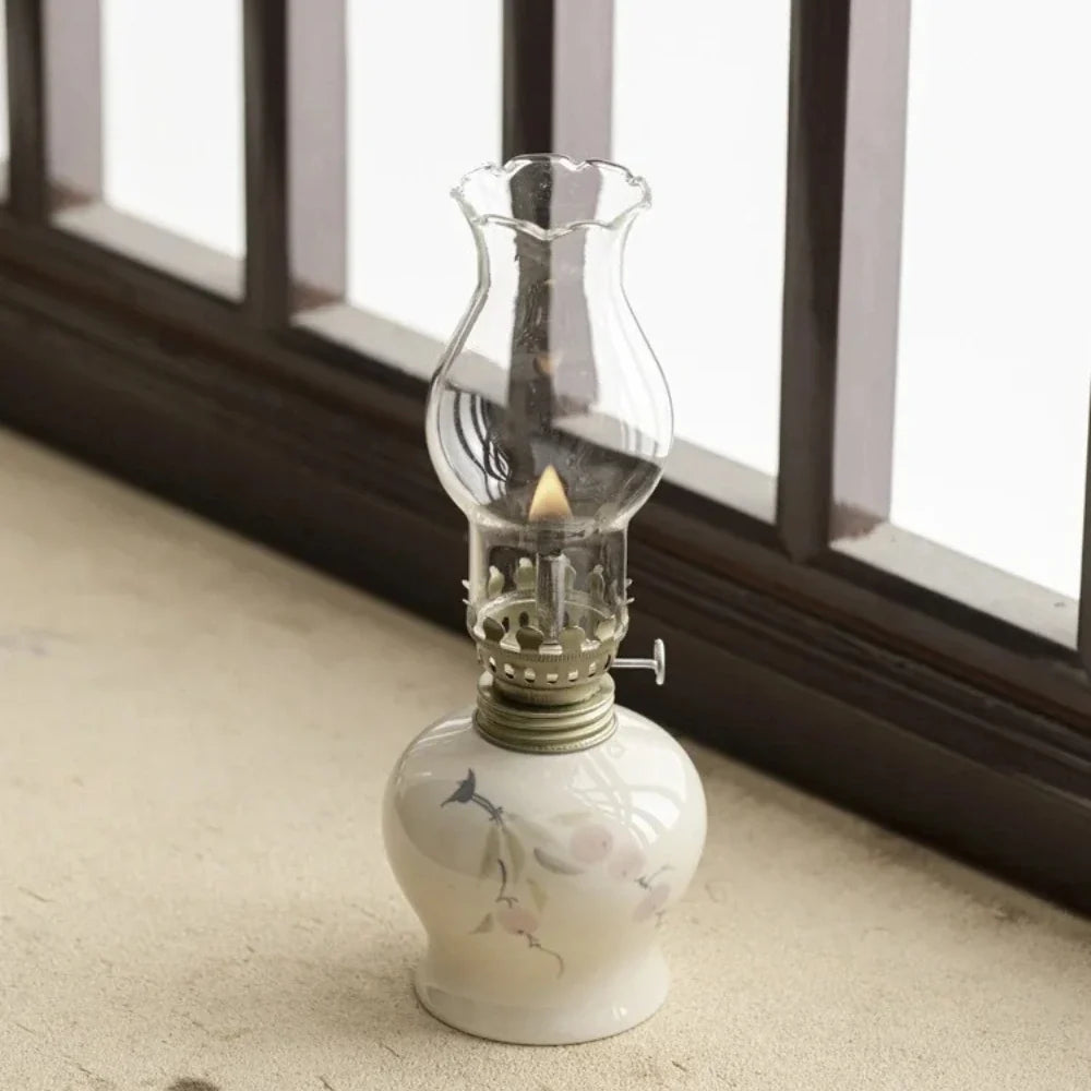 Oil Lantern | Artisan-Crafted Design, Adjustable Flame Control