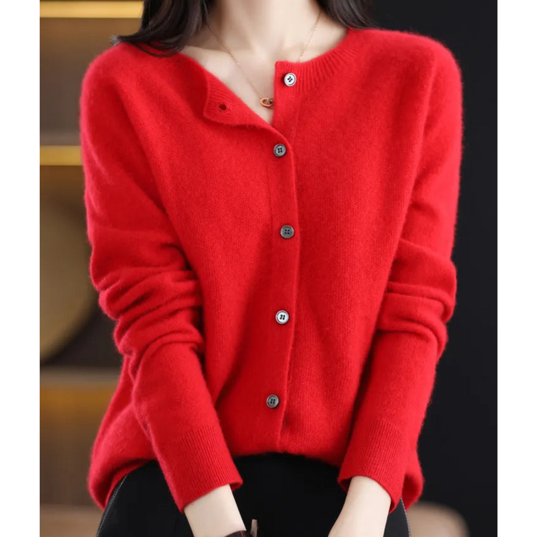 Women's Relaxed Fit Button-Front Cardigan