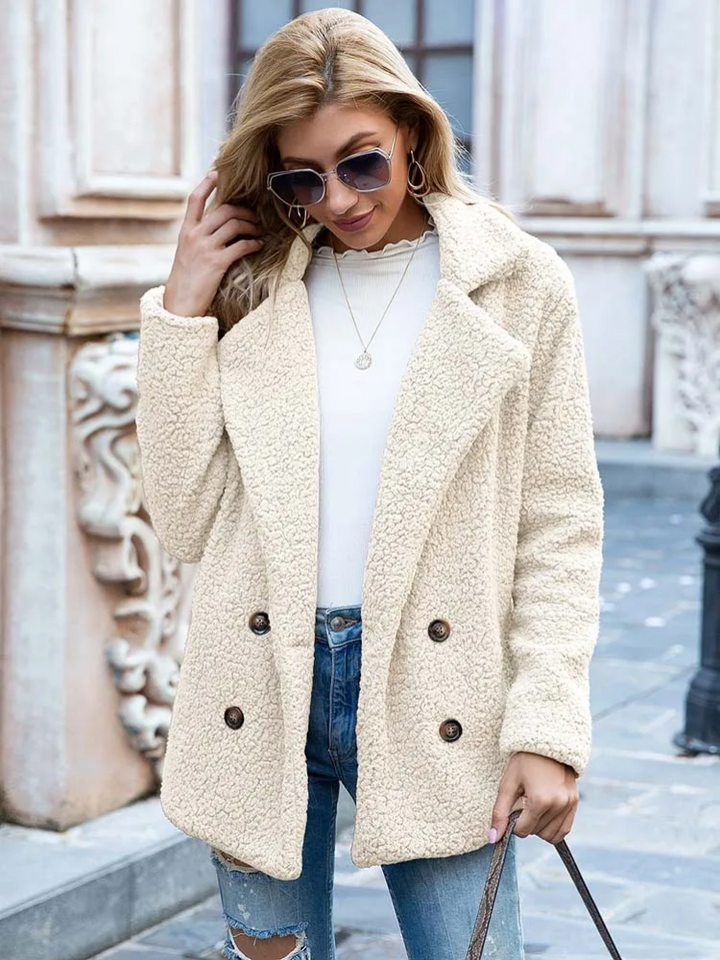 Women's Cosy Button-Front Coat