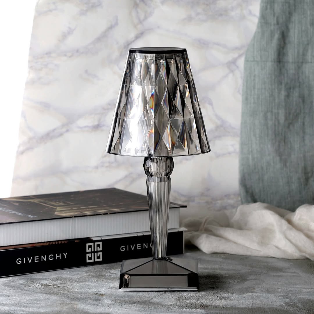Sparkling Crystal Lamp | Touch-Sensitive Control, Rechargeable