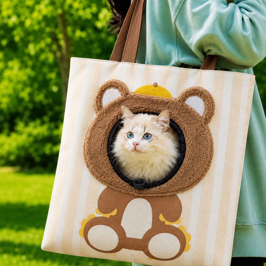 Portable Small Pet Travel Tote Bag for Daily Outings
