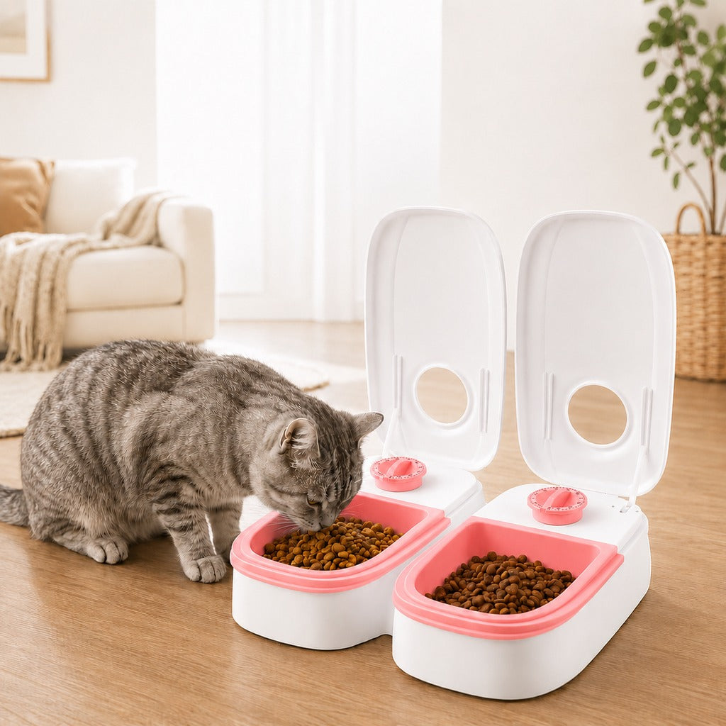 48-Hour Timed Pet Feeder for Cats & Small Dogs