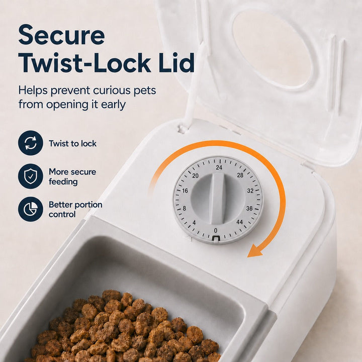 48-Hour Timed Pet Feeder for Cats & Small Dogs