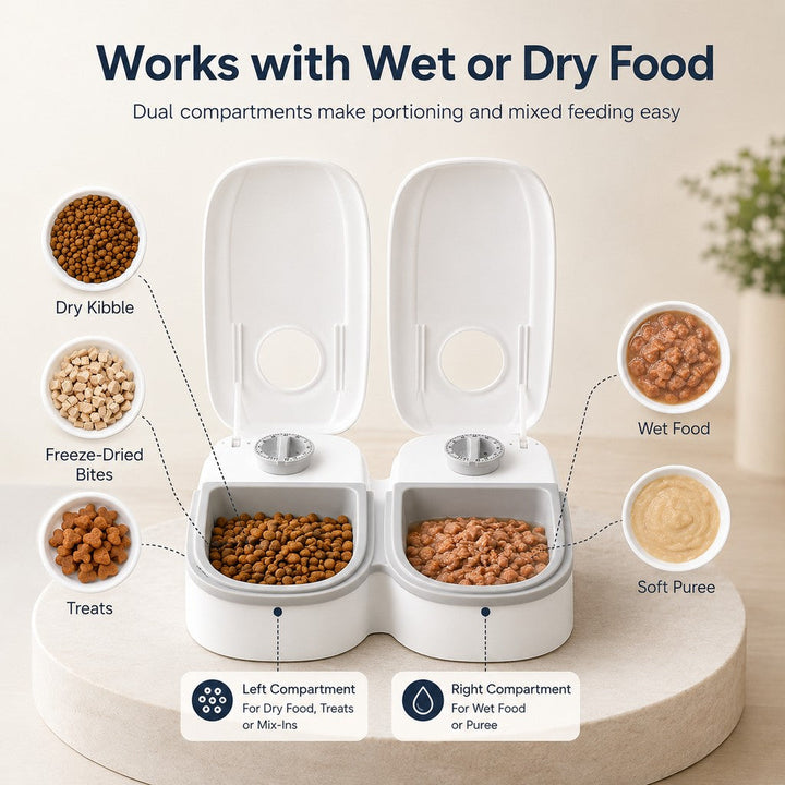 48-Hour Timed Pet Feeder for Cats & Small Dogs
