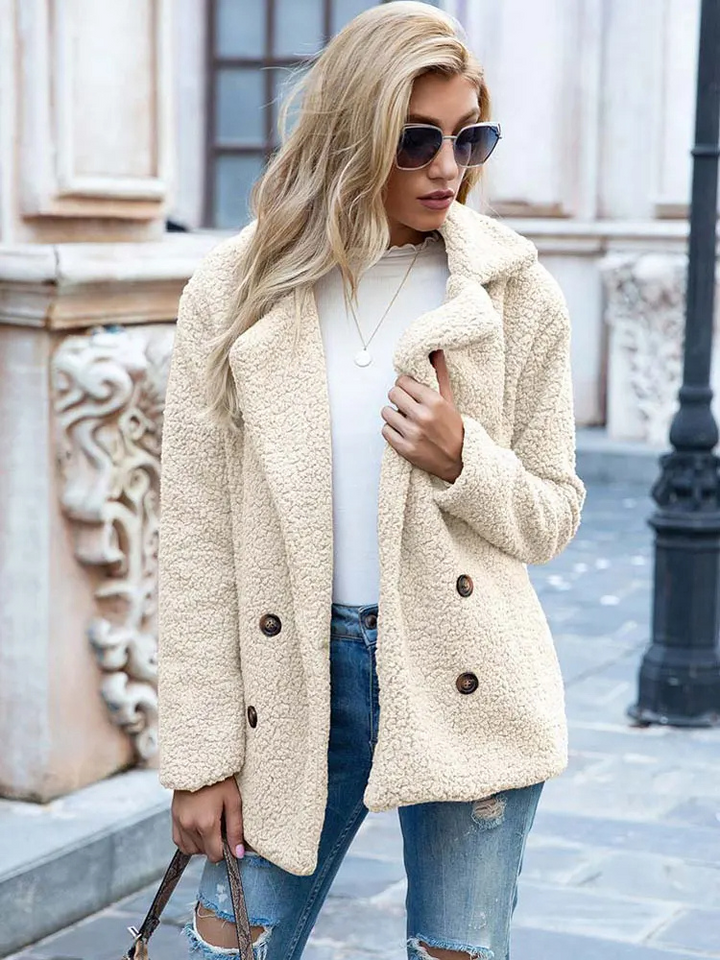 Women's Cosy Button-Front Coat