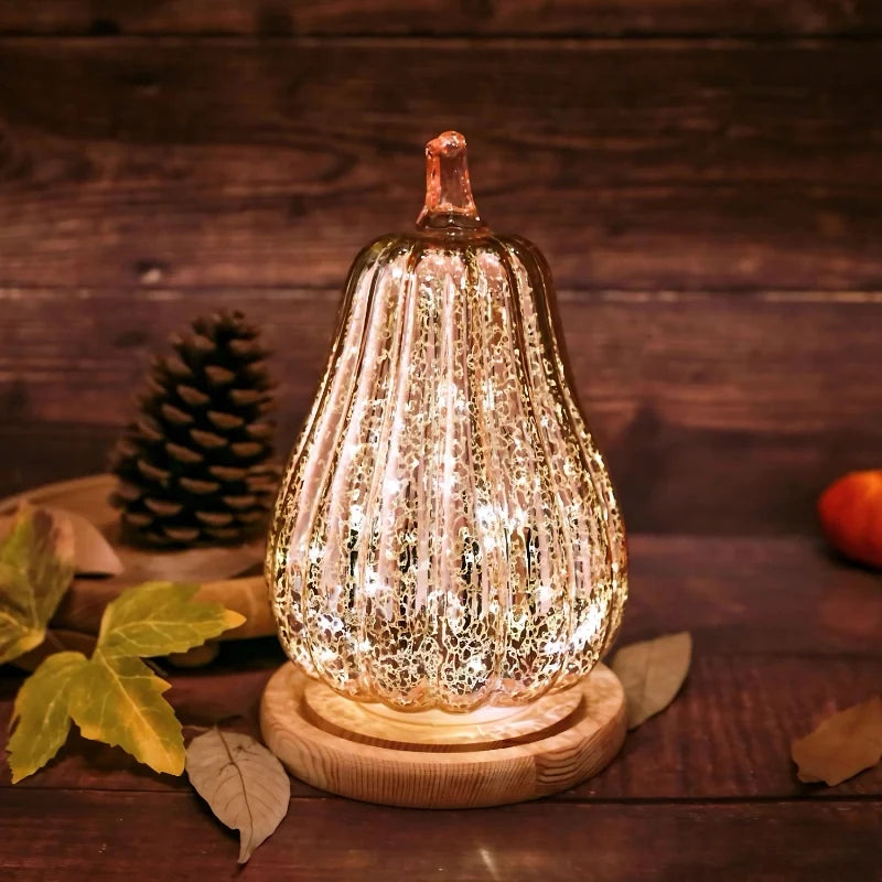 Hand-Blown Glass Lamp | Unique Hand-Blown Glass, Timer Function