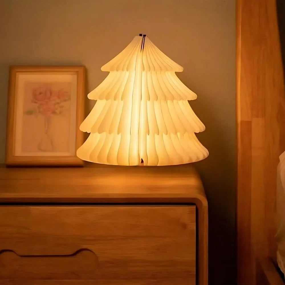Folding Wooden Book Lamp | Rechargeable Foldable Night Light