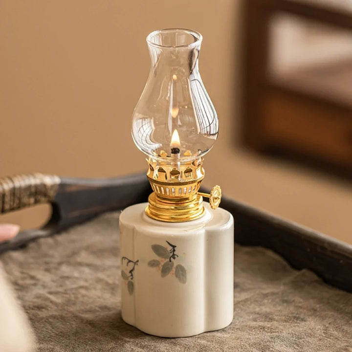 Oil Lantern | Artisan-Crafted Design, Adjustable Flame Control