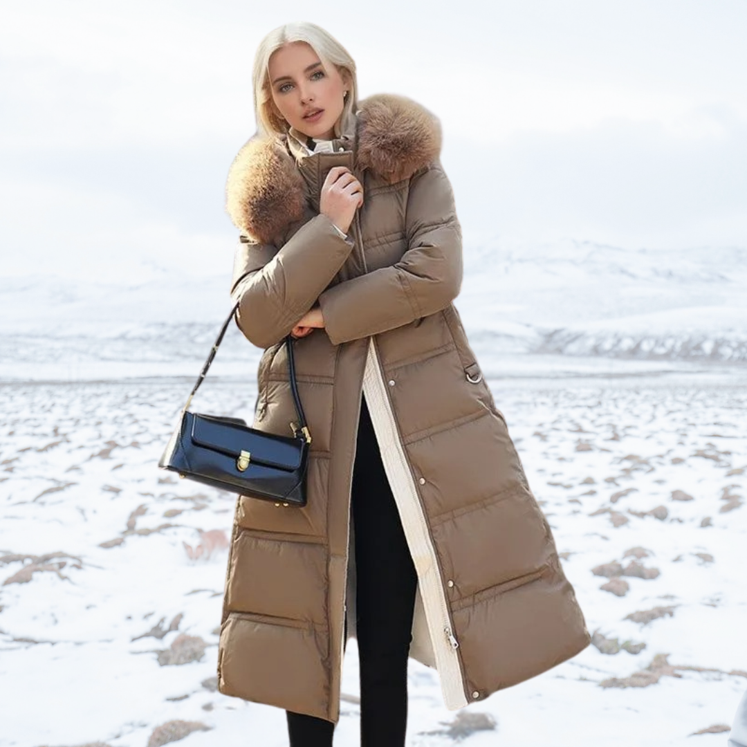 Women's Long Warm Hooded Winter Coat