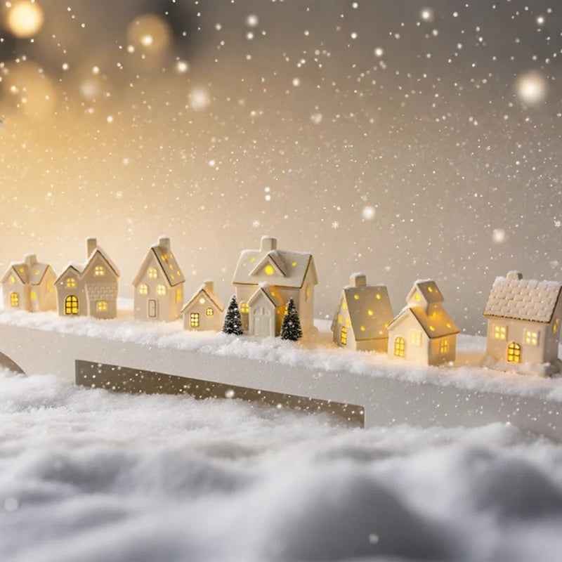 Ceramic Christmas Village | Handcrafted Light-Up Houses