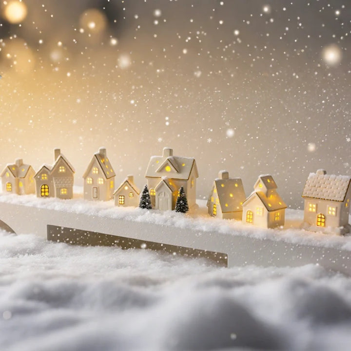 Ceramic Christmas Village | Handcrafted Light-Up Houses