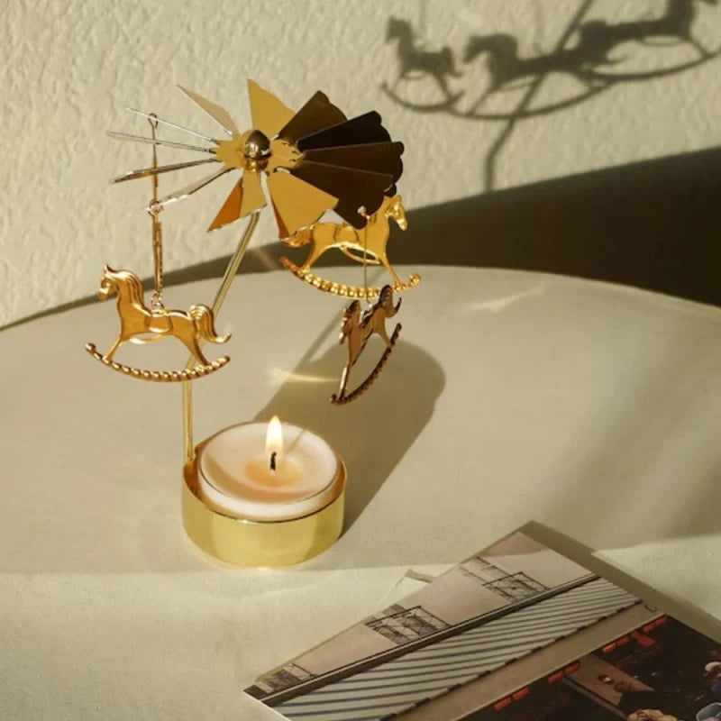 Candle Carousel | Whispers in Motion, Decorative & Versatile
