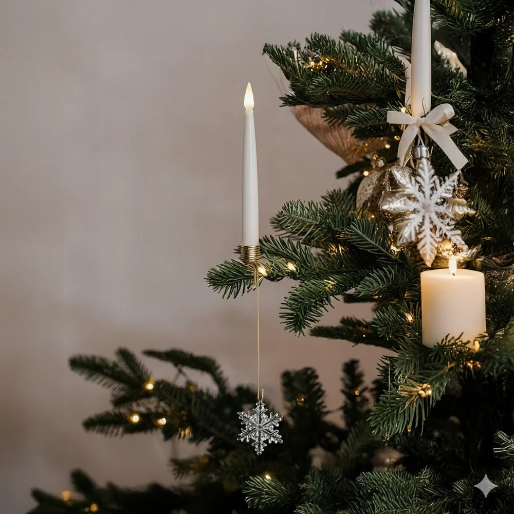 Christmas Tree Candles | Realistic Flickering Flame