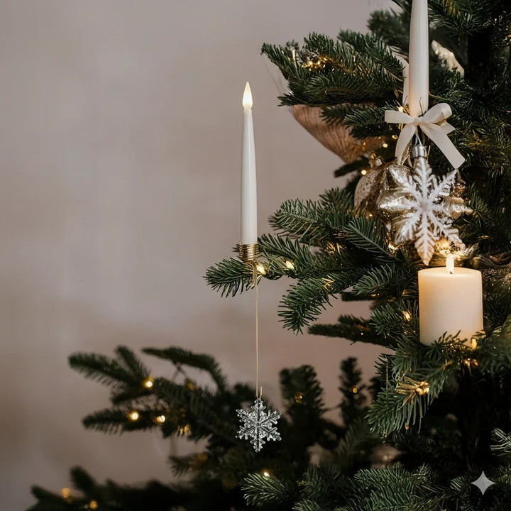 Christmas Tree Candles | Realistic Flickering Flame