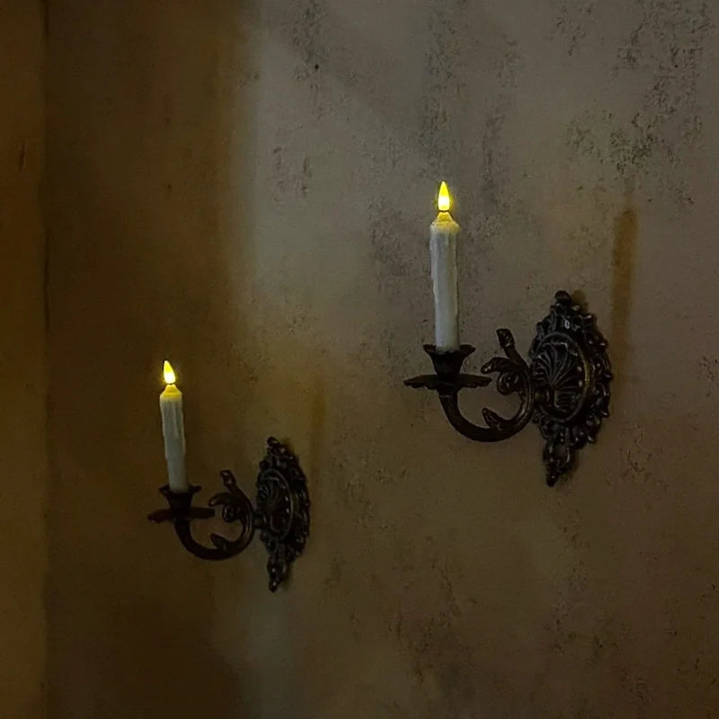 Candle Sconce | Ornate Vintage Design, Rich Cast Iron