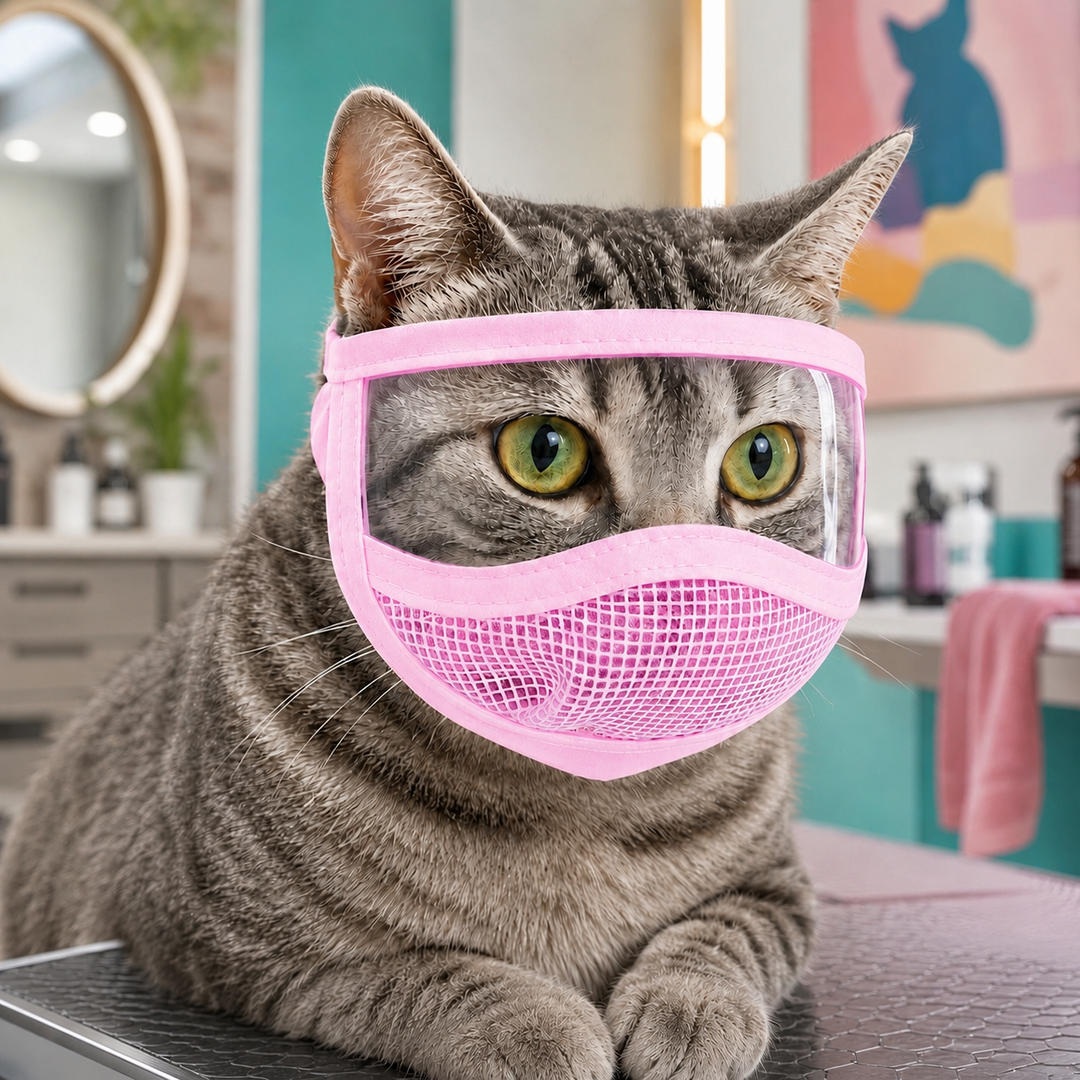 Clear-View Cat Grooming Shield for Nail Trims & Ear Cleaning