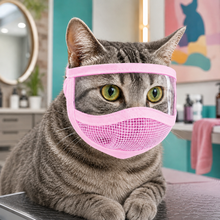 Clear-View Cat Grooming Shield for Nail Trims & Ear Cleaning