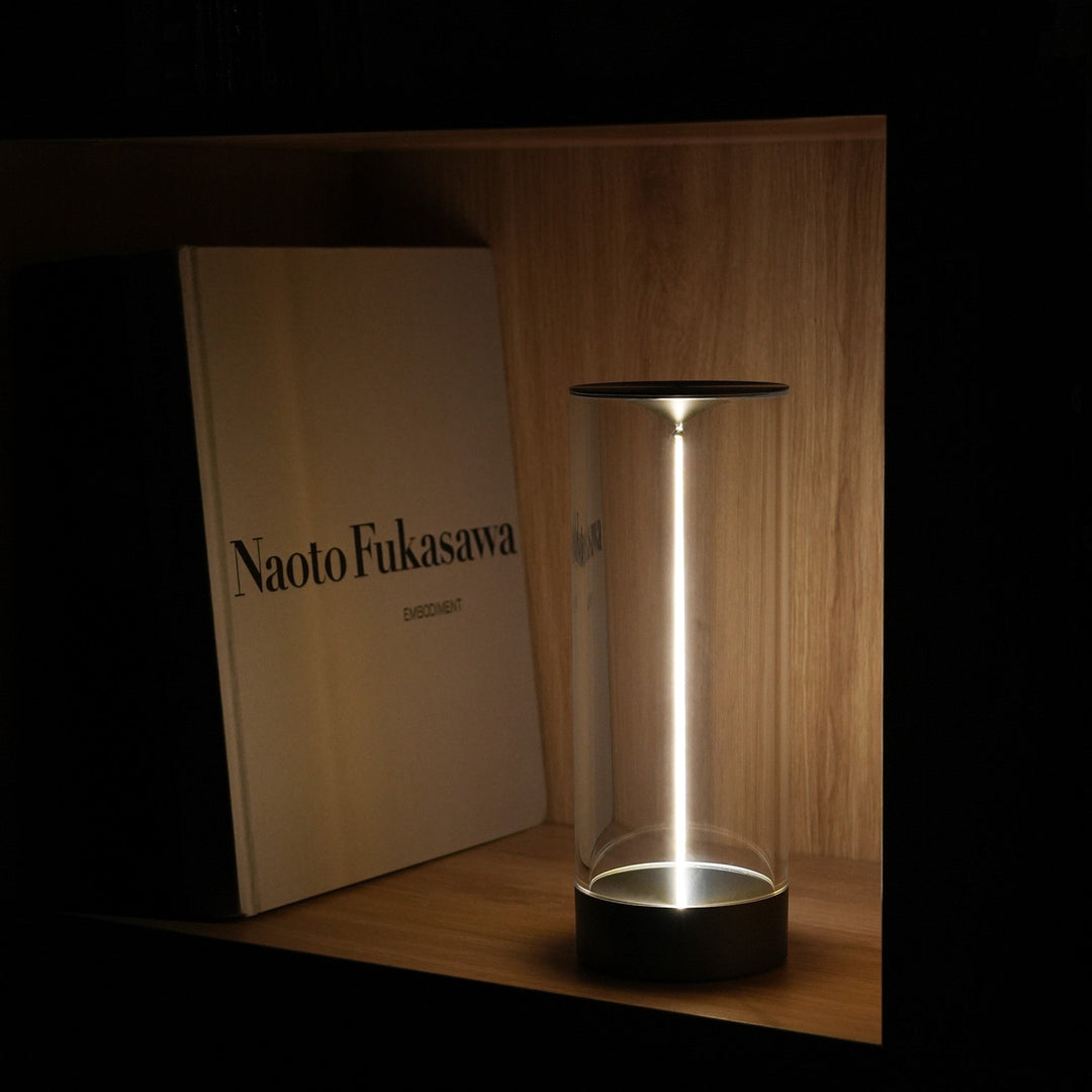 Cylindrical Beam Table Lamp | Modern Column Light, Two Sizes